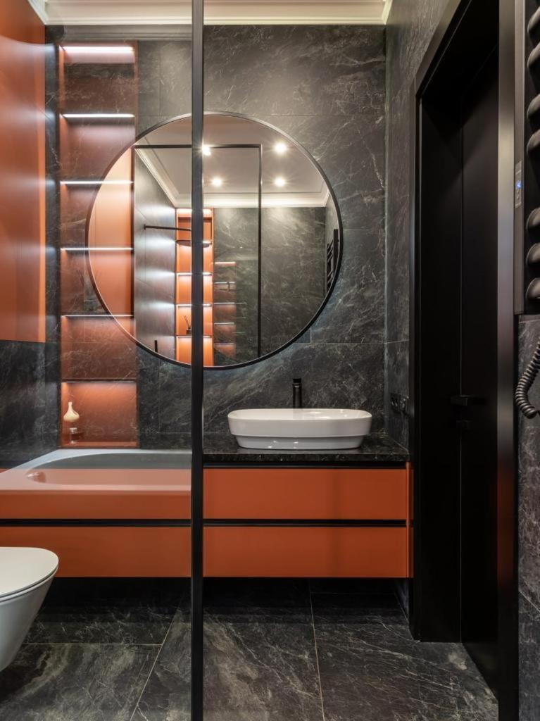 Saksaganskogo Centre Apartment เคียฟ ภายนอก รูปภาพ